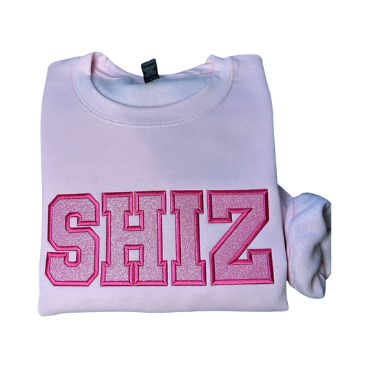 Shiz Glitter Embroidered Sweatshirt